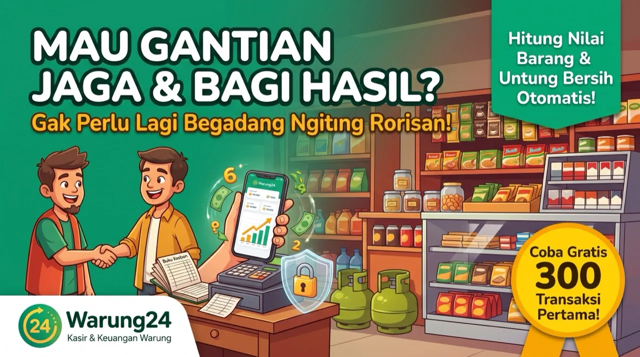 Mau Gantian Jaga & Bagi Hasil? Gak Perlu Lagi Begadang Ngitung Rorisan!