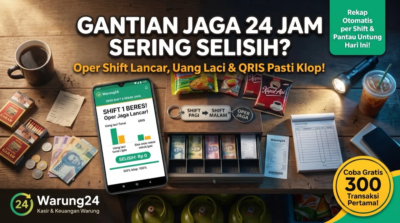 Oper Jaga Shift Pagi ke Shift Malam Beres dalam 1 Menit, Uang Laci Klop!